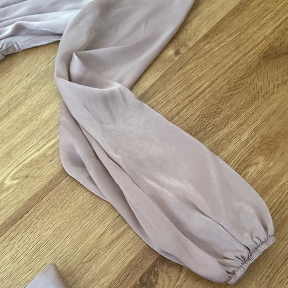 Chic Long Sleeve Dress in Soft Taupe - Picture 9 of 10